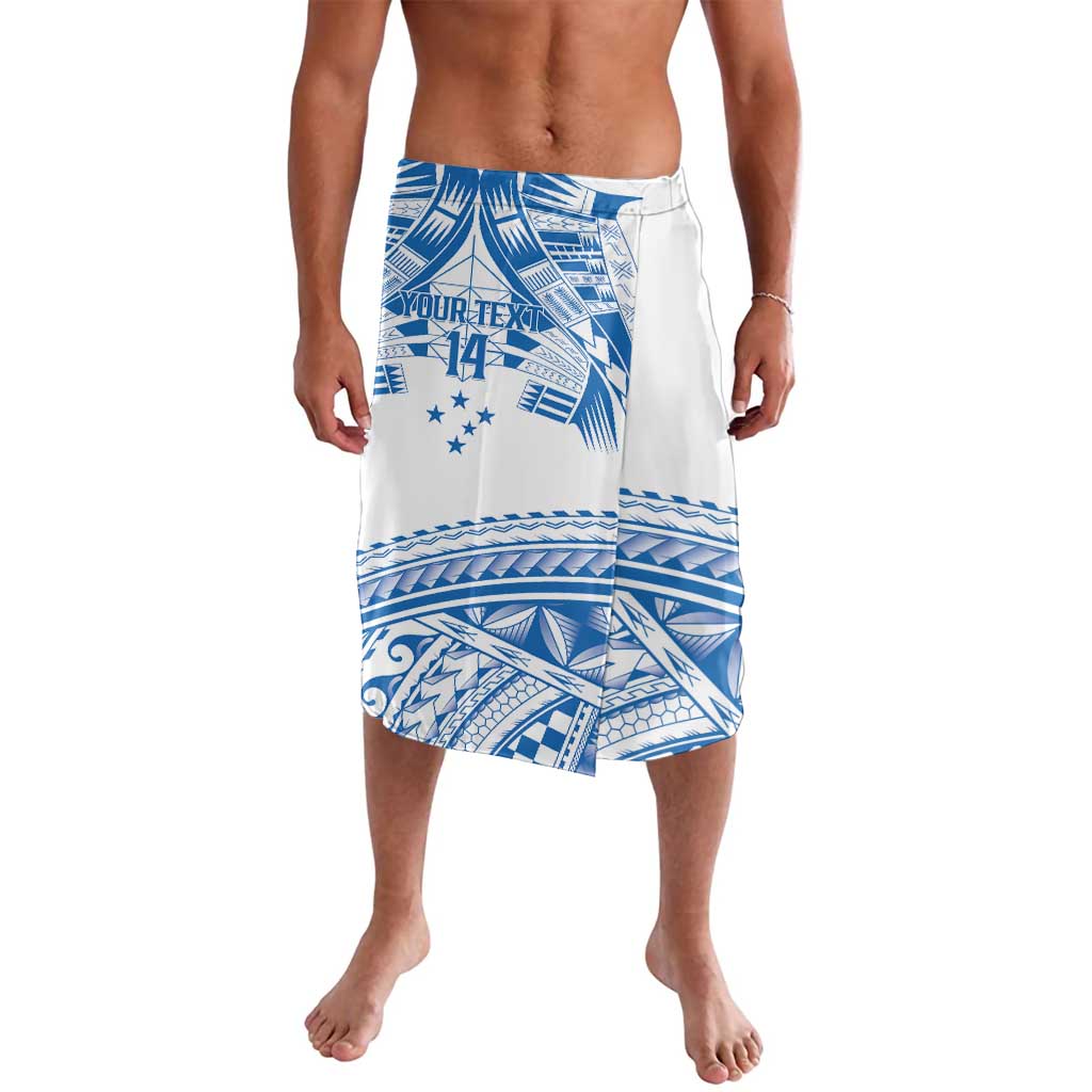 Toa Samoa Rugby Custom Lavalava Uso aso uma Samoan Pattern White - Polynesian Pride