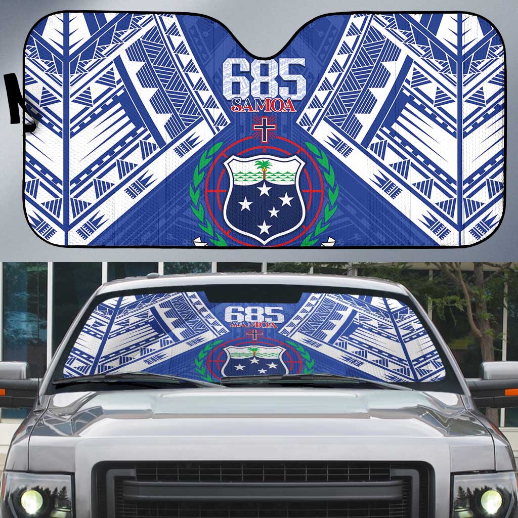 Samoa 685 Auto Sun Shade Samoan Pride Coat Of Arms - Polynesian Pride