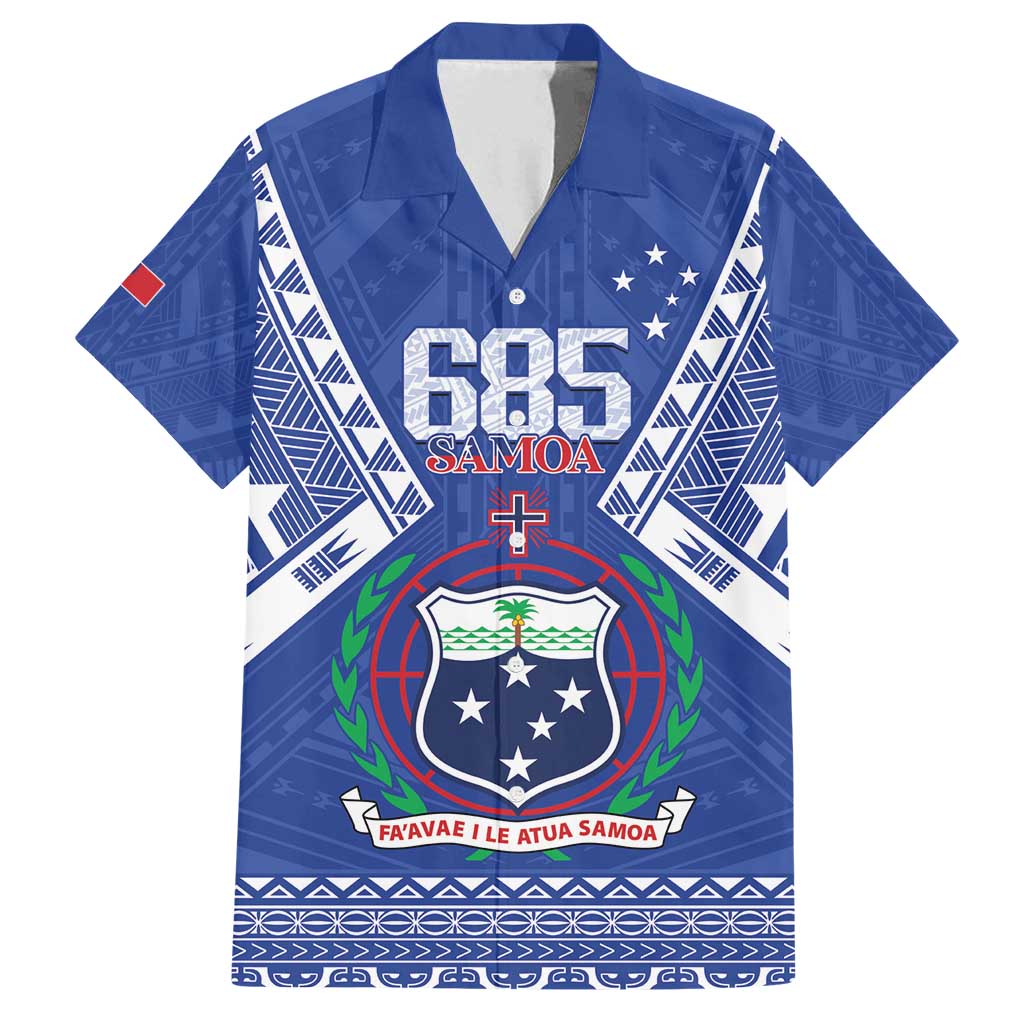 Personalised Samoa 685 Family Matching Off Shoulder Maxi Dress and Hawaiian Shirt Samoan Pride Coat Of Arms - Polynesian Pride
