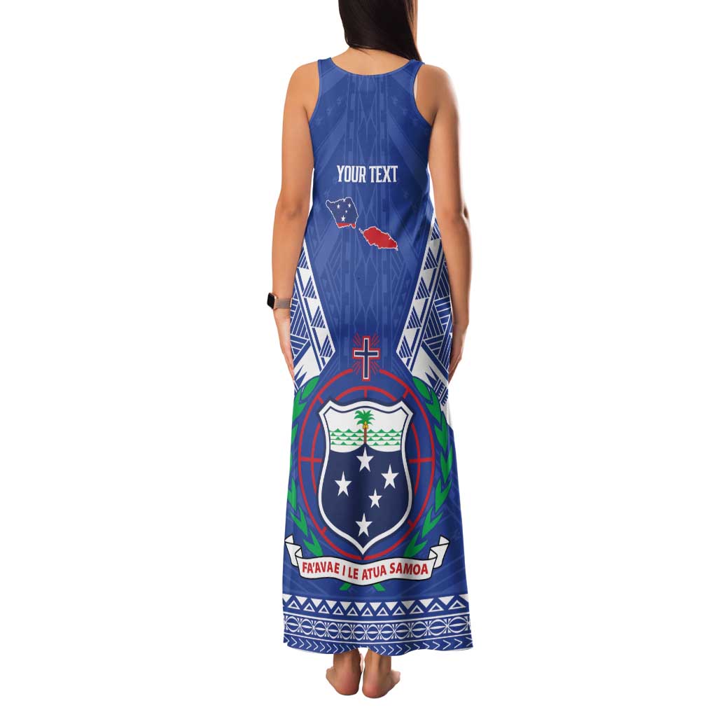 Personalised Samoa 685 Family Matching Tank Maxi Dress and Hawaiian Shirt Samoan Pride Coat Of Arms - Polynesian Pride