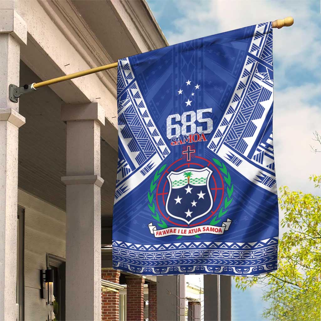 Samoa 685 Garden Flag Samoan Pride Coat Of Arms LT14 House Flag Blue - Polynesian Pride