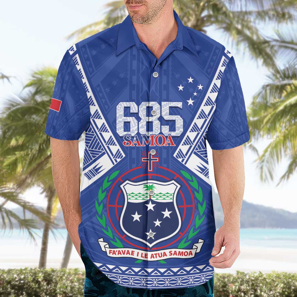 Personalised Samoa 685 Hawaiian Shirt Samoan Pride Coat Of Arms - Polynesian Pride