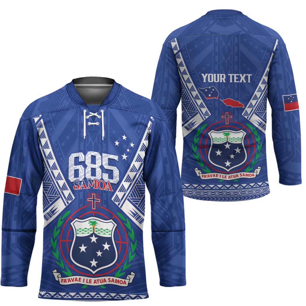 Personalised Samoa 685 Hockey Jersey Samoan Pride Coat Of Arms LT14 - Polynesian Pride