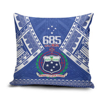 Samoa 685 Pillow Cover Samoan Pride Coat Of Arms LT14 Blue - Polynesian Pride