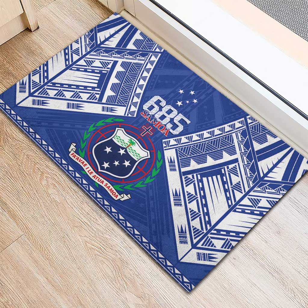Samoa 685 Rubber Doormat Samoan Pride Coat Of Arms - Polynesian Pride