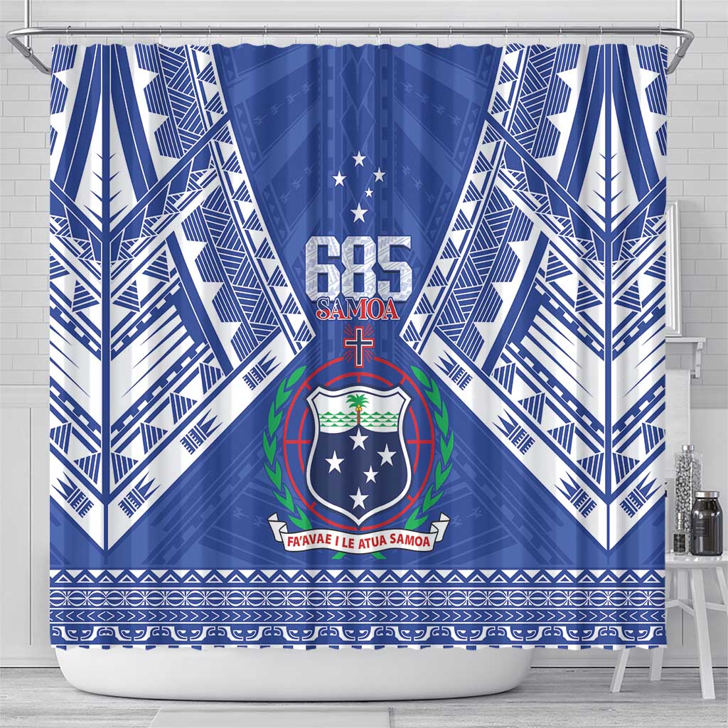 Samoa 685 Shower Curtain Samoan Pride Coat Of Arms LT14 - Polynesian Pride
