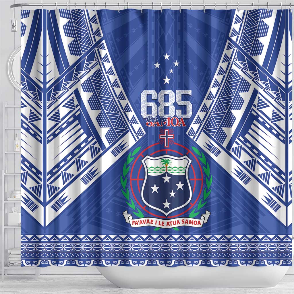 Samoa 685 Shower Curtain Samoan Pride Coat Of Arms LT14 - Polynesian Pride