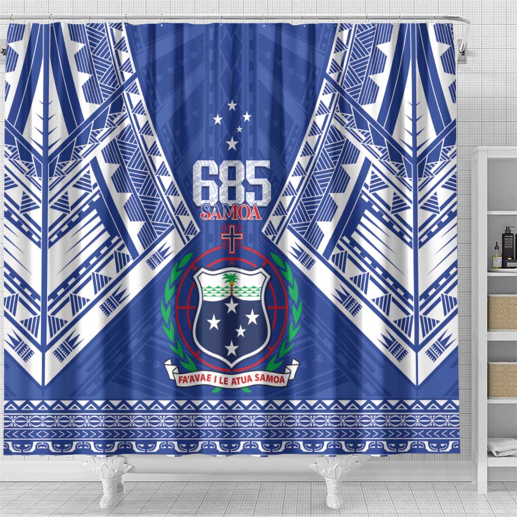 Samoa 685 Shower Curtain Samoan Pride Coat Of Arms LT14 - Polynesian Pride