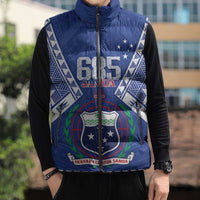 Personalised Samoa 685 Sleeveless Puffer Jacket Samoan Pride Coat Of Arms - Polynesian Pride