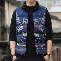 Personalised Samoa 685 Sleeveless Puffer Jacket Samoan Pride Coat Of Arms - Polynesian Pride