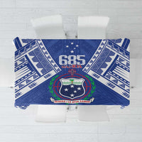 Samoa 685 Tablecloth Samoan Pride Coat Of Arms LT14 Blue - Polynesian Pride