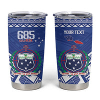 Personalised Samoa 685 Tumbler Cup Samoan Pride Coat Of Arms - Polynesian Pride