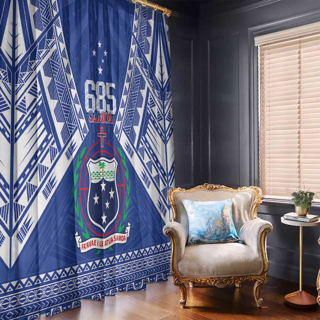 Samoa 685 Window Curtain Samoan Pride Coat Of Arms LT14 - Polynesian Pride