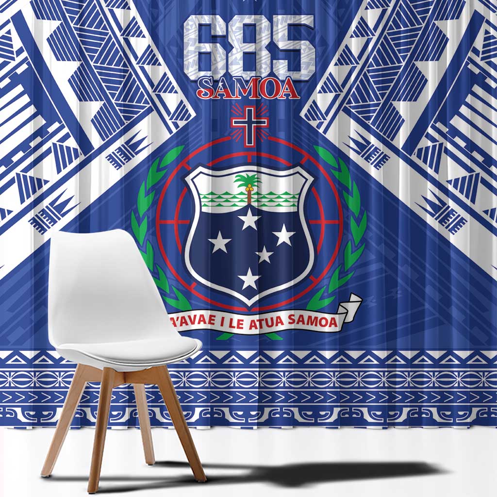 Samoa 685 Window Curtain Samoan Pride Coat Of Arms LT14 - Polynesian Pride