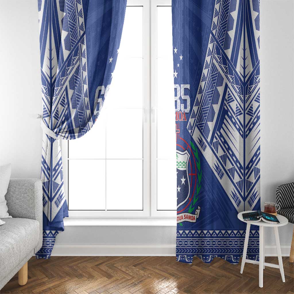 Samoa 685 Window Curtain Samoan Pride Coat Of Arms LT14 - Polynesian Pride