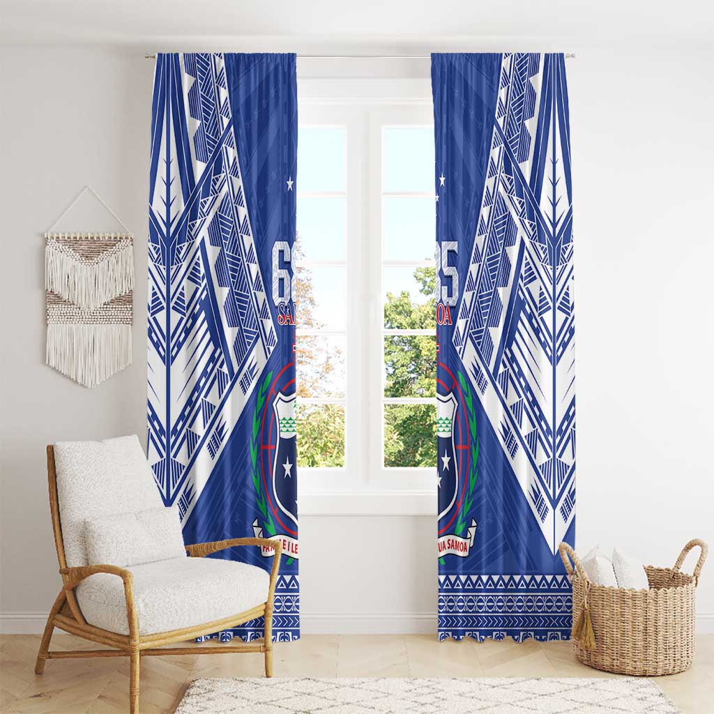 Samoa 685 Window Curtain Samoan Pride Coat Of Arms LT14 - Polynesian Pride