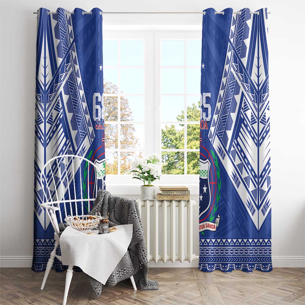 Samoa 685 Window Curtain Samoan Pride Coat Of Arms LT14 - Polynesian Pride