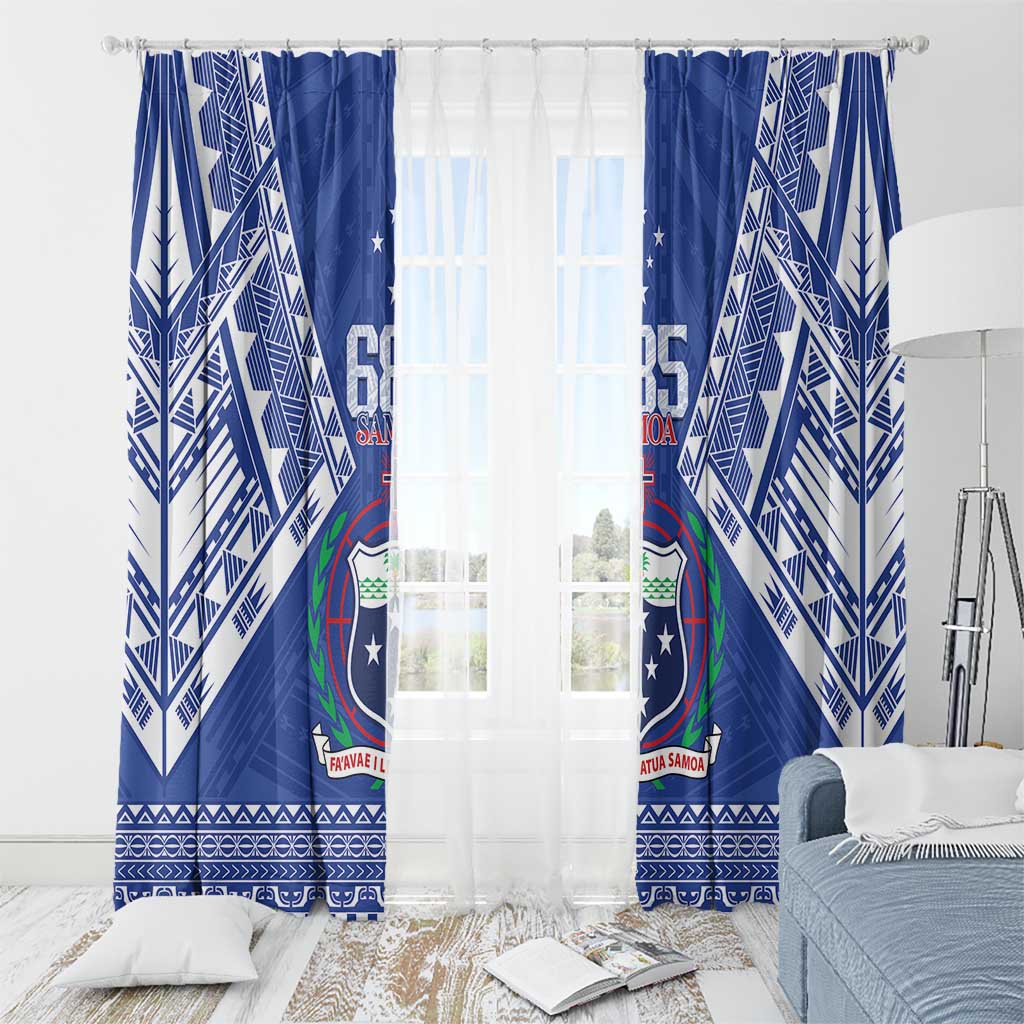 Samoa 685 Window Curtain Samoan Pride Coat Of Arms LT14 - Polynesian Pride