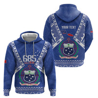 Personalised Samoa 685 Zip Hoodie Samoan Pride Coat Of Arms LT14 - Polynesian Pride