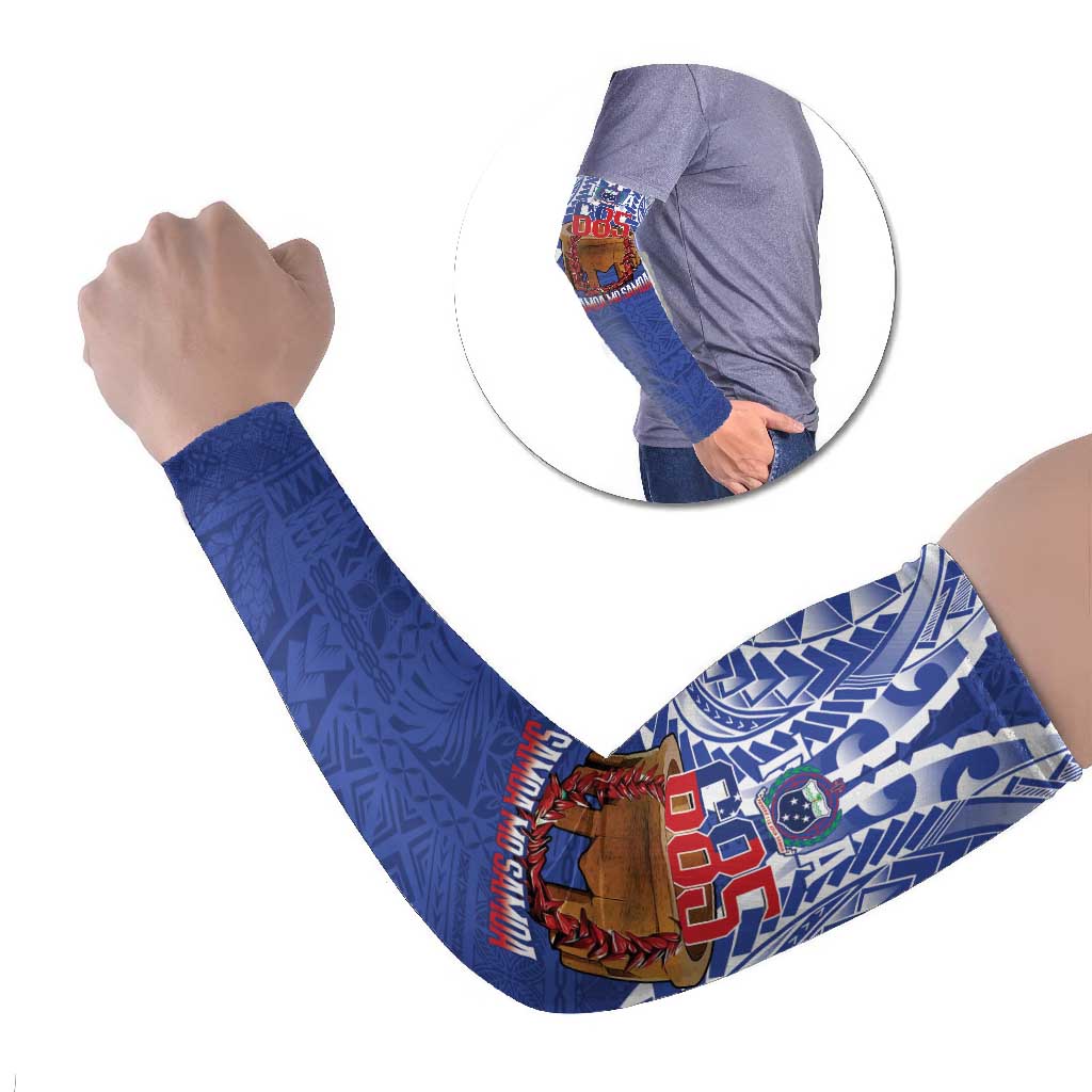 Toa Samoa Rugby Arm Sleeves 685 Pride Tanoa Ula Fala LT14 Set of 2 Blue - Polynesian Pride