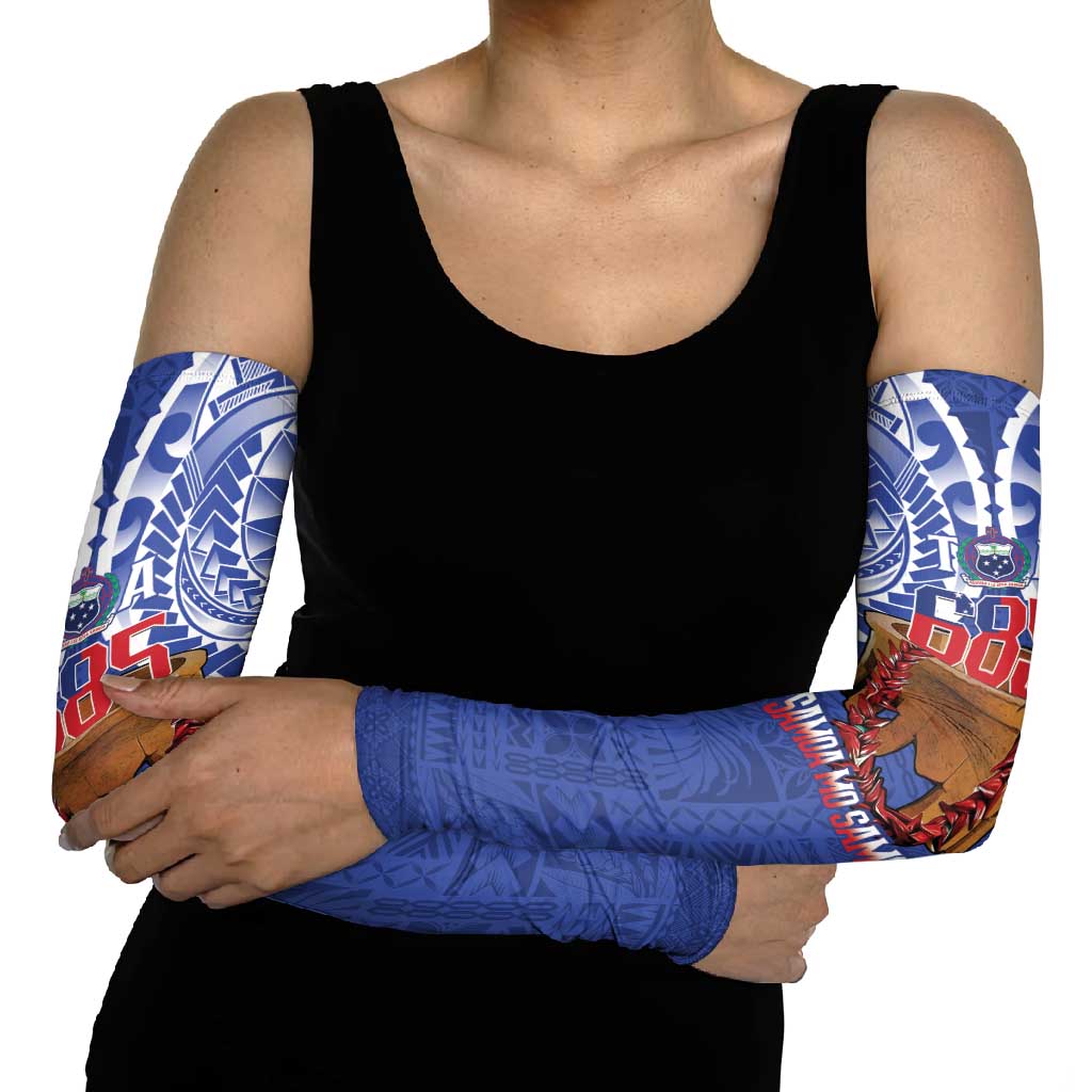 Toa Samoa Rugby Arm Sleeves 685 Pride Tanoa Ula Fala LT14 - Polynesian Pride
