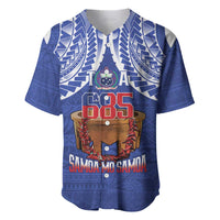 Toa Samoa Rugby Baseball Jersey 685 Pride Tanoa Ula Fala LT14 Blue - Polynesian Pride
