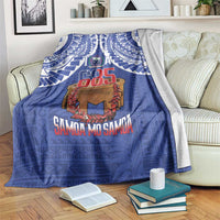 Toa Samoa Rugby Blanket 685 Pride Tanoa Ula Fala LT14 Blue - Polynesian Pride