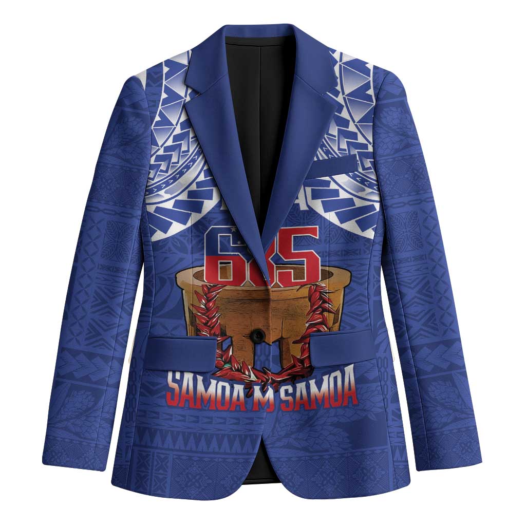 Toa Samoa Rugby Blazer 685 Pride Tanoa Ula Fala LT14 Unisex Blue - Polynesian Pride