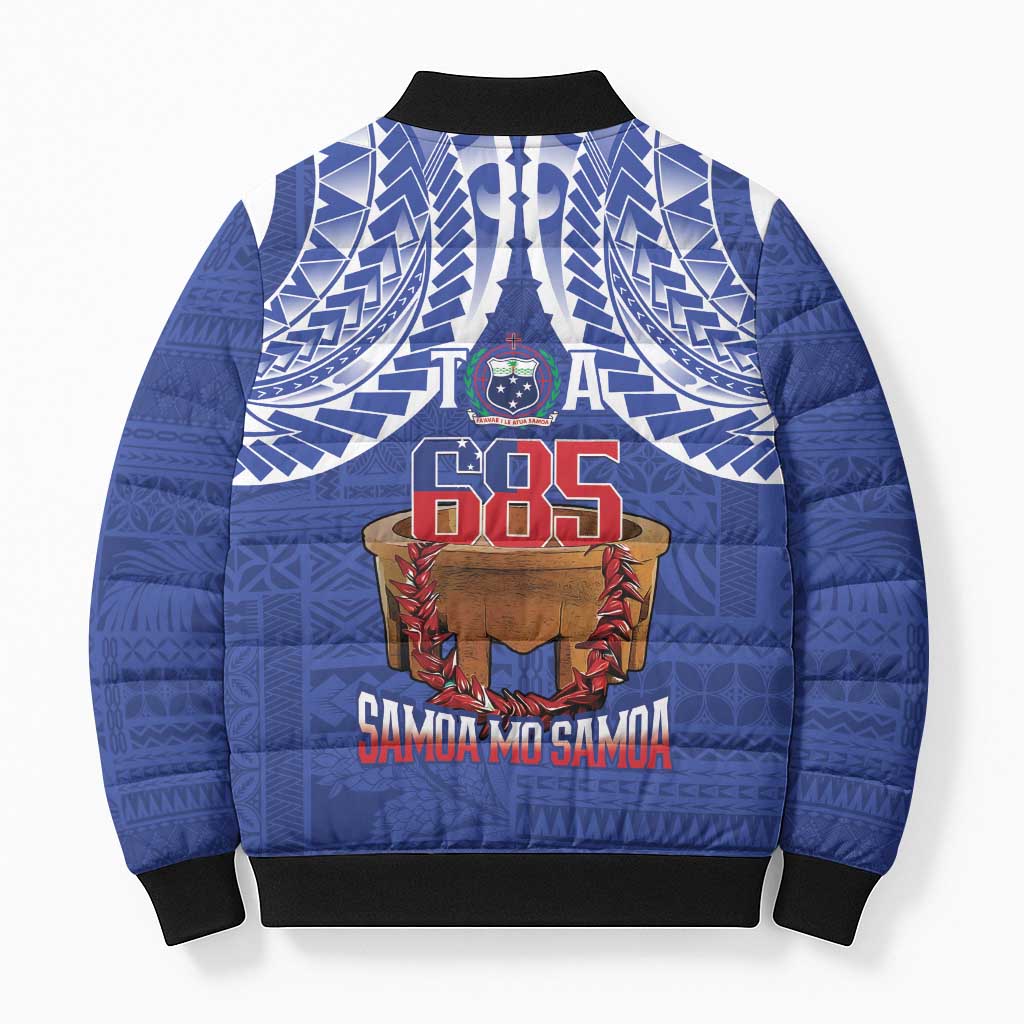Toa Samoa Rugby Bomber Puffer Jacket 685 Pride Tanoa Ula Fala - Polynesian Pride