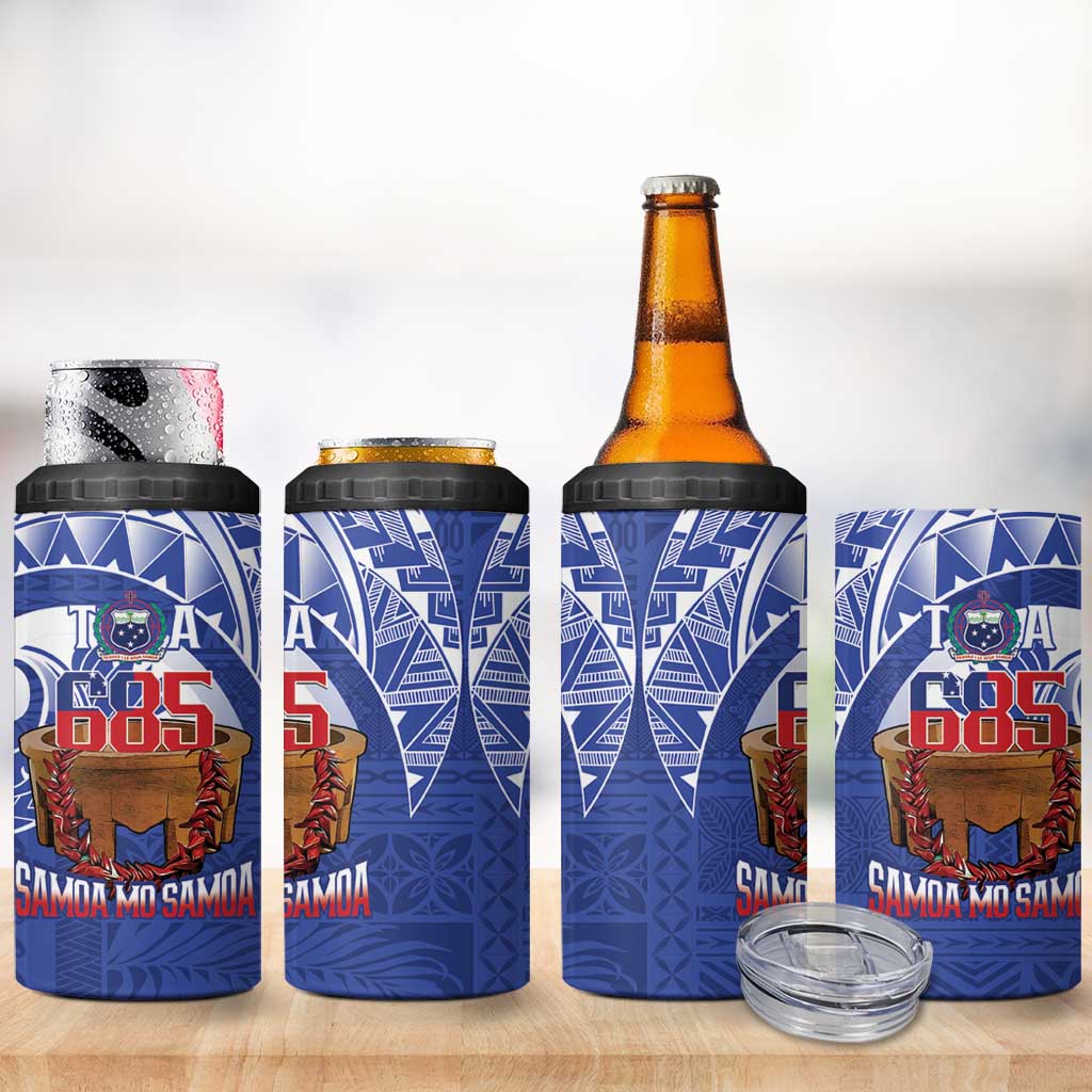 Toa Samoa Rugby 4 in 1 Can Cooler Tumbler 685 Pride Tanoa Ula Fala - Polynesian Pride