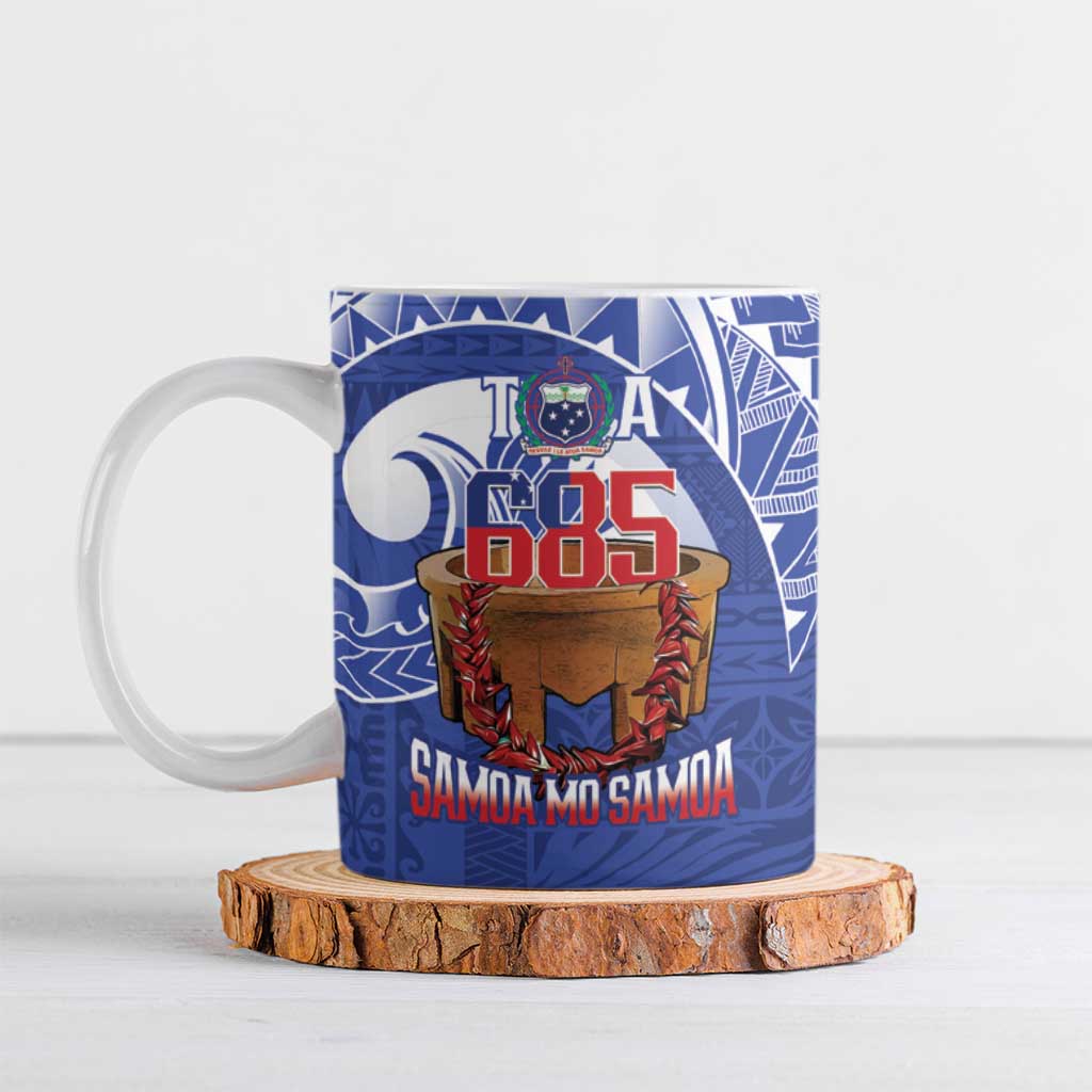 Toa Samoa Rugby Ceramic Mug 685 Pride Tanoa Ula Fala - Polynesian Pride