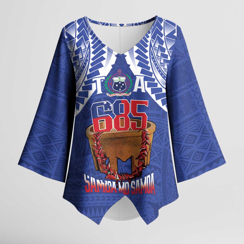 Toa Samoa Rugby Kimono Sleeve Blouse 685 Pride Tanoa Ula Fala - Polynesian Pride