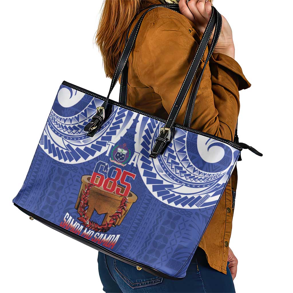 Toa Samoa Rugby Leather Tote Bag 685 Pride Tanoa Ula Fala - Polynesian Pride