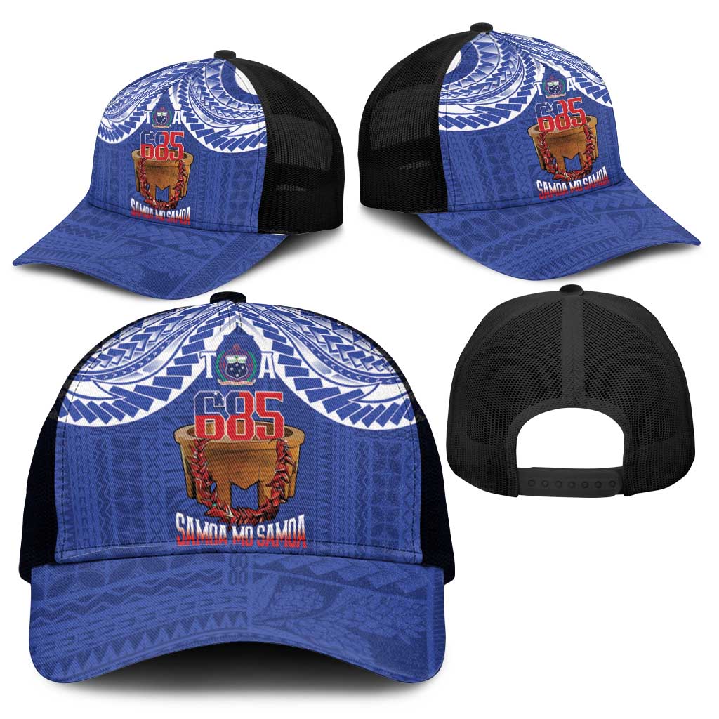 Toa Samoa Rugby Mesh Trucker Cap 685 Pride Tanoa Ula Fala - Polynesian Pride