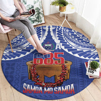 Toa Samoa Rugby Round Carpet 685 Pride Tanoa Ula Fala LT14 - Polynesian Pride