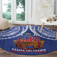 Toa Samoa Rugby Round Carpet 685 Pride Tanoa Ula Fala LT14 - Polynesian Pride