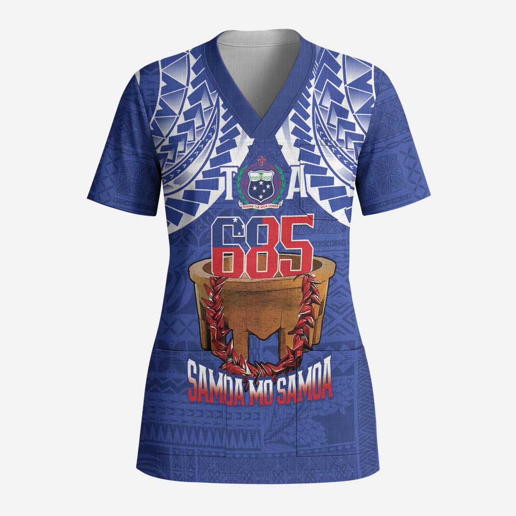 Toa Samoa Rugby Scrub Top 685 Pride Tanoa Ula Fala - Polynesian Pride