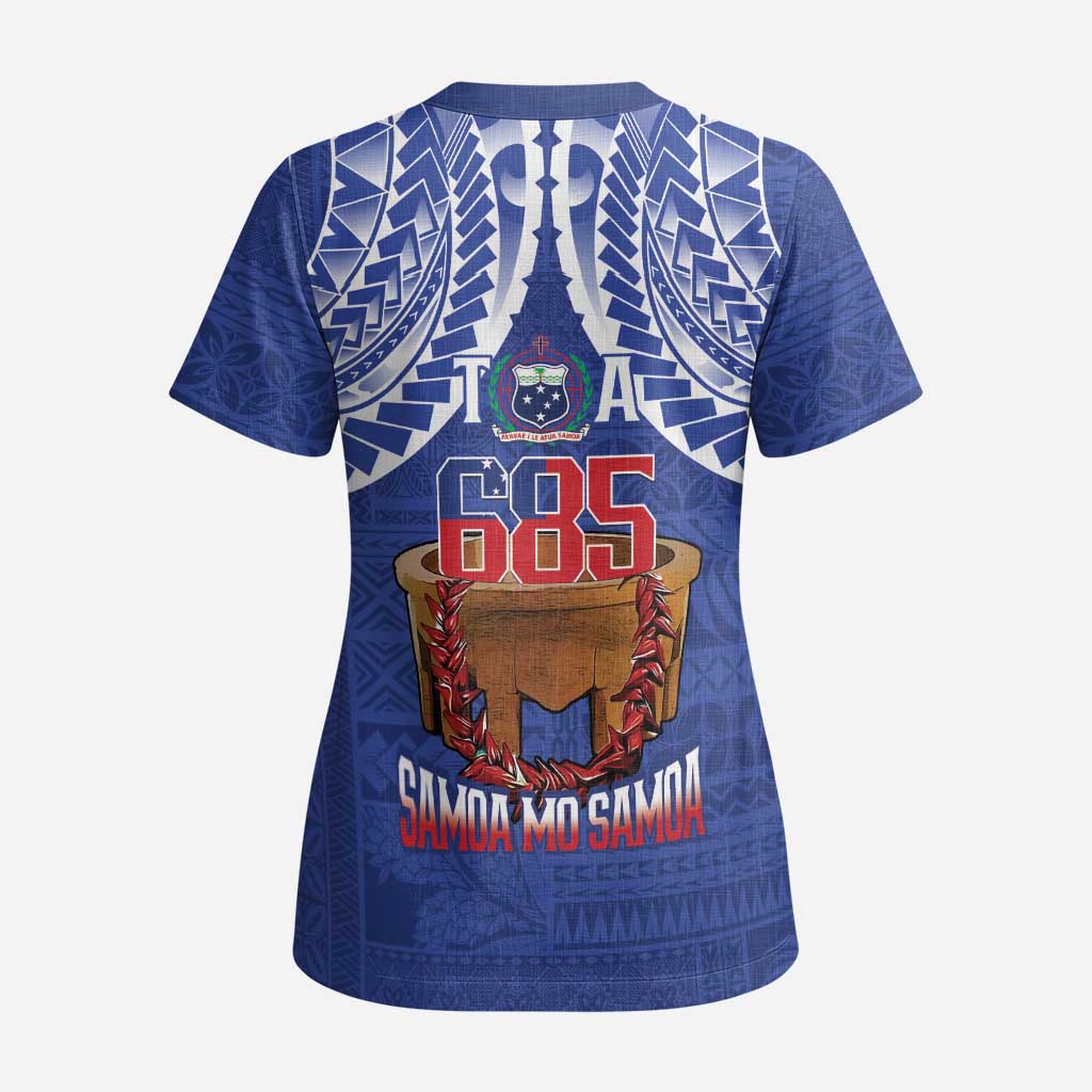 Toa Samoa Rugby Scrub Top 685 Pride Tanoa Ula Fala - Polynesian Pride