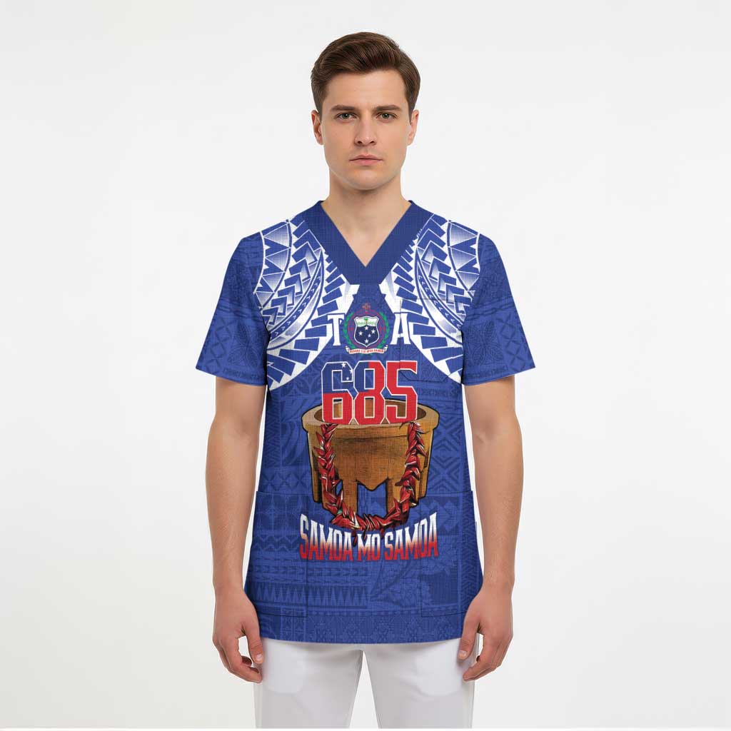 Toa Samoa Rugby Scrub Top 685 Pride Tanoa Ula Fala - Polynesian Pride