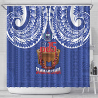 Toa Samoa Rugby Shower Curtain 685 Pride Tanoa Ula Fala LT14 - Polynesian Pride