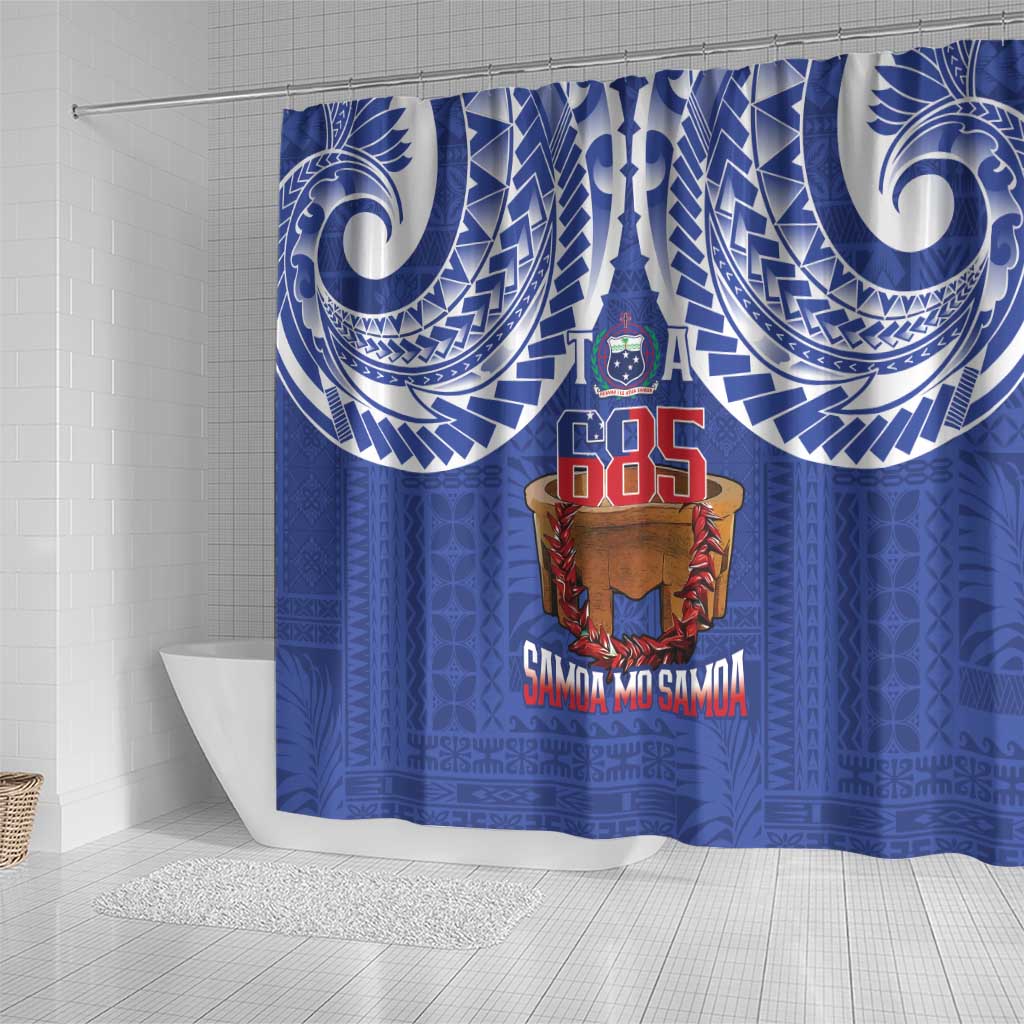 Toa Samoa Rugby Shower Curtain 685 Pride Tanoa Ula Fala LT14 - Polynesian Pride