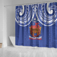 Toa Samoa Rugby Shower Curtain 685 Pride Tanoa Ula Fala LT14 - Polynesian Pride