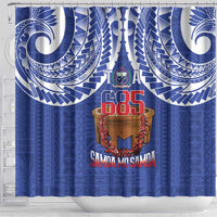 Toa Samoa Rugby Shower Curtain 685 Pride Tanoa Ula Fala LT14 - Polynesian Pride