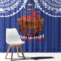 Toa Samoa Rugby Window Curtain 685 Pride Tanoa Ula Fala LT14 - Polynesian Pride