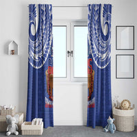 Toa Samoa Rugby Window Curtain 685 Pride Tanoa Ula Fala LT14 - Polynesian Pride