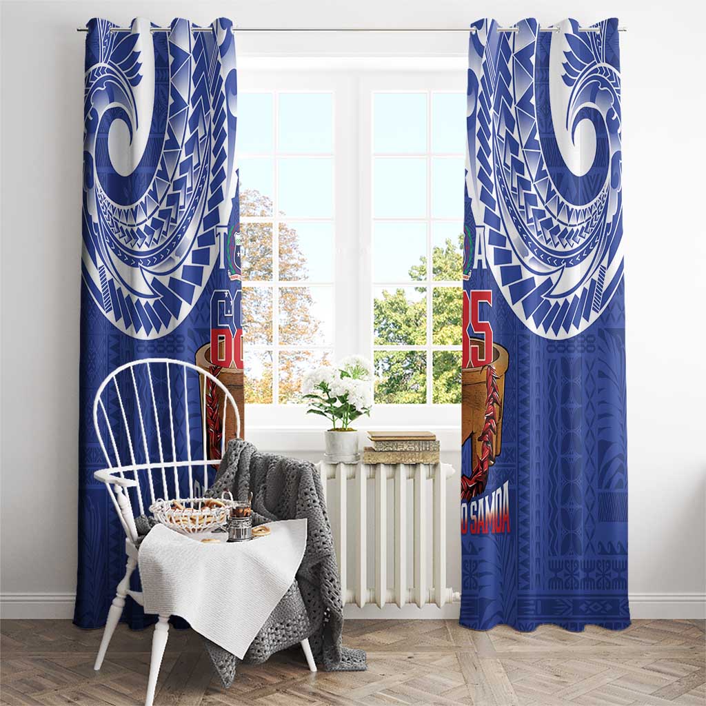 Toa Samoa Rugby Window Curtain 685 Pride Tanoa Ula Fala LT14 - Polynesian Pride