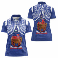 Toa Samoa Rugby Women Polo Shirt 685 Pride Tanoa Ula Fala - Polynesian Pride