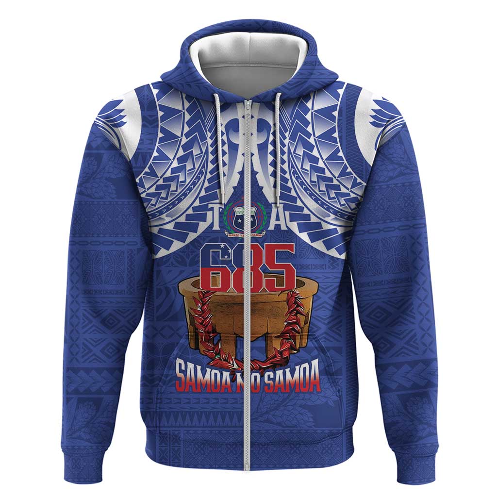 Toa Samoa Rugby Zip Hoodie 685 Pride Tanoa Ula Fala - Polynesian Pride