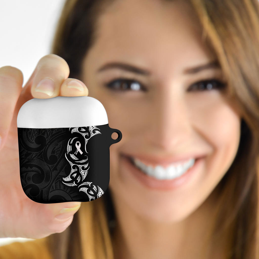 White Ribbon Day New Zealand AirPods Case Aotearoa Maori Pattern LT14 - Polynesian Pride