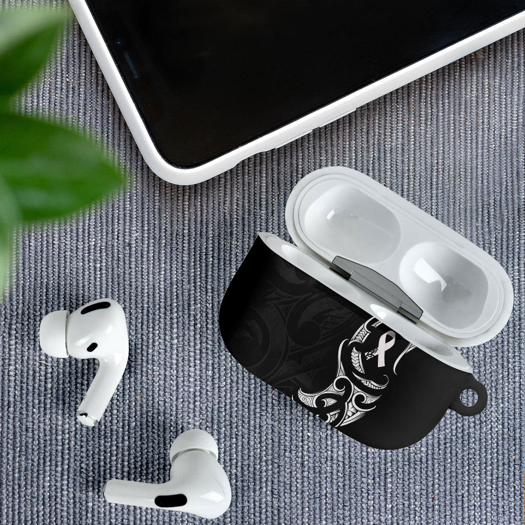 White Ribbon Day New Zealand AirPods Case Aotearoa Maori Pattern LT14 - Polynesian Pride